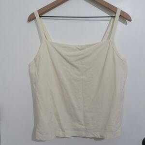 Johnny Was ITEM Large Cream Tank Top Vintage